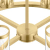 Hampton Bay 71717 Lámpara Candelabro Loveland Latón 8 Luces con Pantallas de Vidrio | 71717 BRASS | MiOfertas