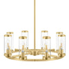 Hampton Bay 71717 Lámpara Candelabro Loveland Latón 8 Luces con Pantallas de Vidrio | 71717 BRASS | MiOfertas