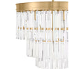 Home Decorators Collection 30800-HBTG Lámpara Colgante 5 Luces Oro con Cristal | MiOfertas