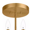 Home Decorators Collection HD34265B1 12.25" Lámpara de Techo Dorado Cepillado 3 Luces | MiOfertas