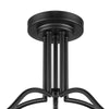 Hampton Bay HD7785A 22" Lámpara Semi-Empotrada 5 Luces Negro Mate | MiOfertas