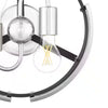 Hampton Bay HD7965A 12" Lámpara Semi-Empotrada Negra Mate y Cromo | MiOfertas