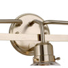 Hampton Bay LCF1303AX-01/BS 22-1/8" Lámpara de Tocador 3 Luces Latón Vidrio Transparente | MiOfertas