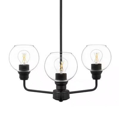 Hampton Bay LBZ8103AX-01/MB Lámpara Colgante Florabelle 3 Luces Negro Mate | MiOfertas