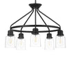 Hampton Bay LCF8105AX-01/MB Timphaven Candelabro Negro Mate 5 Luces | MiOfertas