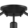 Hampton Bay LCF8201AM-01/MB 13" Lámpara Semi-Empotrada Negra Mate Vidrio Transparente | MiOfertas