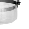 Hampton Bay LCF8201AM-01/MB 13" Lámpara Semi-Empotrada Negra Mate Vidrio Transparente | MiOfertas
