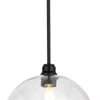 Hampton Bay LBZ8901AX-01/MB 12" Lámpara Colgante Florabelle Negra Mate con Globo de Cristal | MiOfertas