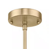 Hampton Bay LCF8902AM-01/BS 15" Lámpara Colgante Globo Latón Vidrio Claro | MiOfertas