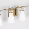 Home Decorators Collection 4001004MG-848 30.75" Lámpara Tocador Latón Satinado 4 Luces | MiOfertas