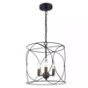 Hampton Bay T-P00211007A Croyden 3-Luces Candelabro Jaula Negro | MiOfertas