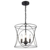 Hampton Bay T-P00211007A Croyden 3-Luces Candelabro Jaula Negro | MiOfertas