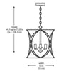 Hampton Bay T-P00211007A Croyden 3-Luces Candelabro Jaula Negro | MiOfertas