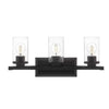 Hampton Bay T-V00130007A 22" Lámpara de Tocador Negra Mate 3 Luces | MiOfertas