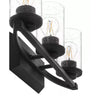 Hampton Bay T-V00130007A 22" Lámpara de Tocador Negra Mate 3 Luces | MiOfertas