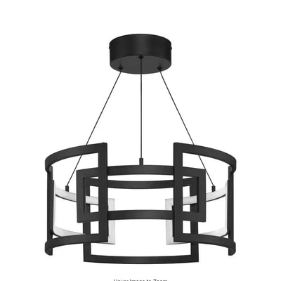 Hampton Bay HD6246A Lámpara Colgante LED Integrada Negra Mate 26W | MiOfertas