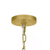 Hampton Bay KH-001M Lámpara de Araña Dorada con Jaula Geométrica | MiOfertas