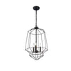 Hampton Bay KH-001M-BK Lámpara Colgante Geométrica Negra de 3 Luces | MiOfertas