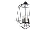 Hampton Bay KH-001M-BK Lámpara Colgante Geométrica Negra de 3 Luces | MiOfertas