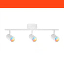 Boedy 2 ft. 3-Light Smart Matte White Integrated LED Fixed Track Lighting Kit with Night Light Powered by Hubspace - 1009105588