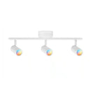 Boedy 2 ft. 3-Light Smart Matte White Integrated LED Fixed Track Lighting Kit with Night Light Powered by Hubspace - 1009105589