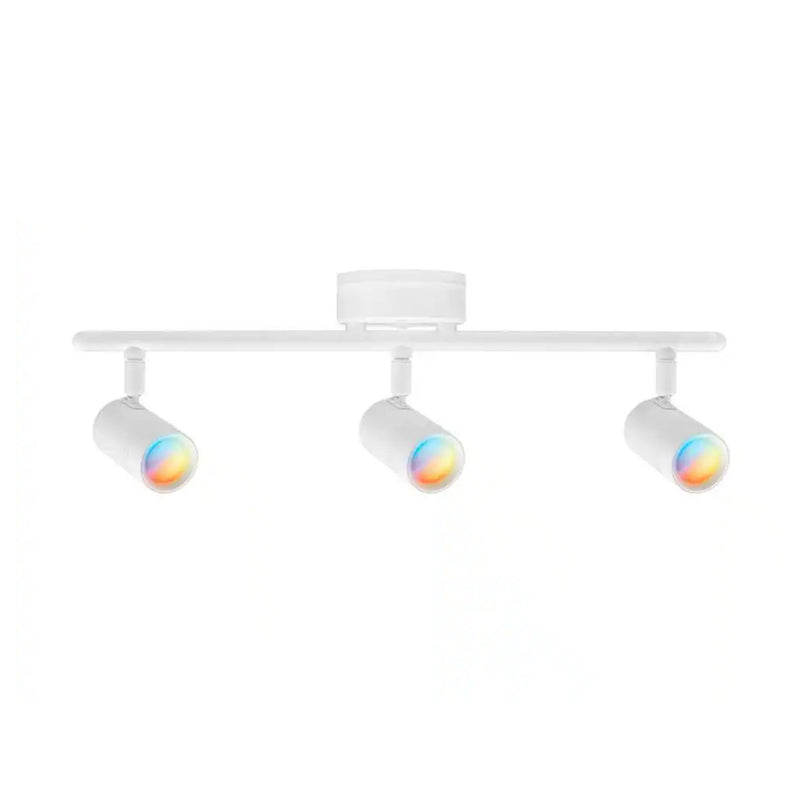Hampton Bay TE10c150018WWG 2 ft. Kit de Iluminación de Riel LED Inteligente Boedy Blanco Mate | MiOfertas