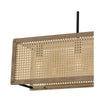 Home Decorators Collection HD6471J2 Lámpara Colgante Lineal Negra Mate con Madera | MiOfertas