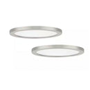 13 in. New Ultra-Low Profile Edgelit 5CCT Selectable LED Flush Mount Brushed Nickel (2-Pack) - 1009208750