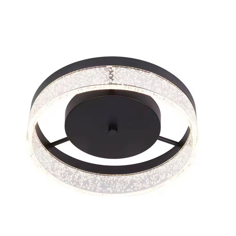 Kipling 13.78 in. 1-Light Black LED Flush mount - 1009518920