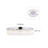 Home Decorators Collection 20747-005 13.78" Lámpara LED de Techo Cromada Kipling | MiOfertas