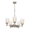 Hampton Bay IUT8115A-3 Lámpara de Techo 5 Luces Níquel Cepillado