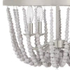 Hampton Bay HDP00705BN Lámpara de Araña Adelaide 4 Luces Cuentas Madera Blanco Envejecido Níquel Cep | MiOfertas