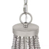 Hampton Bay HDP00705BN Lámpara de Araña Adelaide 4 Luces Cuentas Madera Blanco Envejecido Níquel Cep | MiOfertas