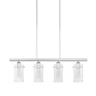 Home Depot HD4969A2 Lámpara Colgante Isla Regan Cromada 4 Luces | MiOfertas