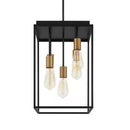Rollins 5-Light Black Cage Chandelier for Foyer - 1006712376