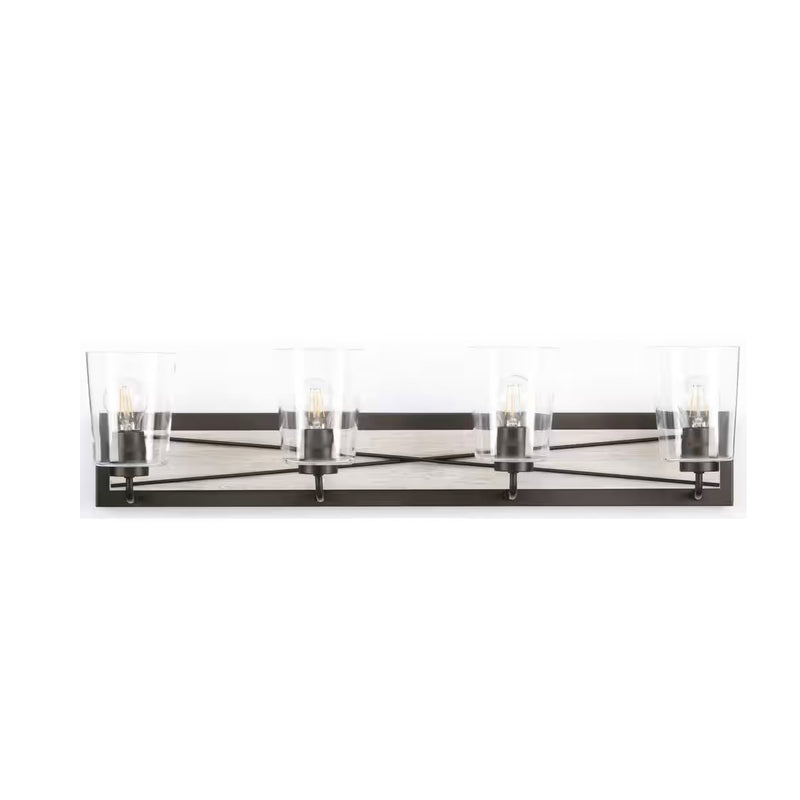 Rollins 22in. 3-Light Black Vanity Light - 1003965219
