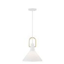 Suwanee 1-Light Opal White Pendant with Opal White Glass Shade - 1006262965