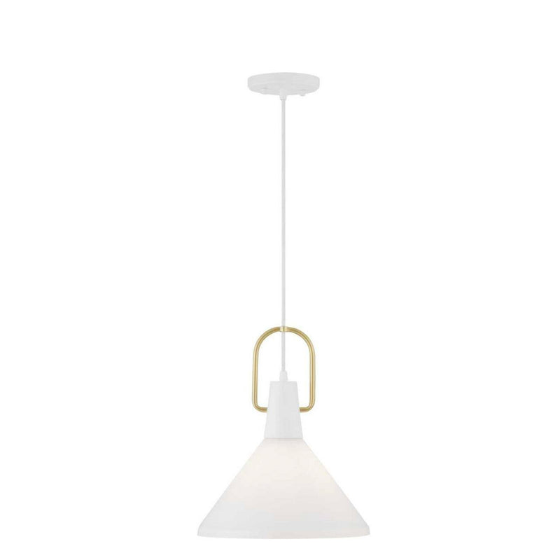 Progress Lighting P500346-060 Suwanee Lámpara Colgante 1 Luz Blanco Ópalo | MiOfertas