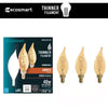 Foco LED Vintage Edison EcoSmart BA11A5E12822S Atenuable E12 Ámbar 40W Eq. (3 Piezas) 1006299562