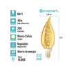 Foco LED Vintage Edison EcoSmart BA11A5E12822S Atenuable E12 Ámbar 40W Eq. (3 Piezas) 1006299562