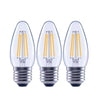 Foco LED Vintage Edison EcoSmart FG-04191 B11 Dimerizable Base Mediana Luz Día (3 piezas)