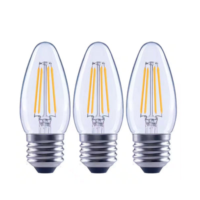 Foco LED Vintage Edison EcoSmart FG-04191 B11 Dimerizable Base Mediana Luz Día (3 piezas)