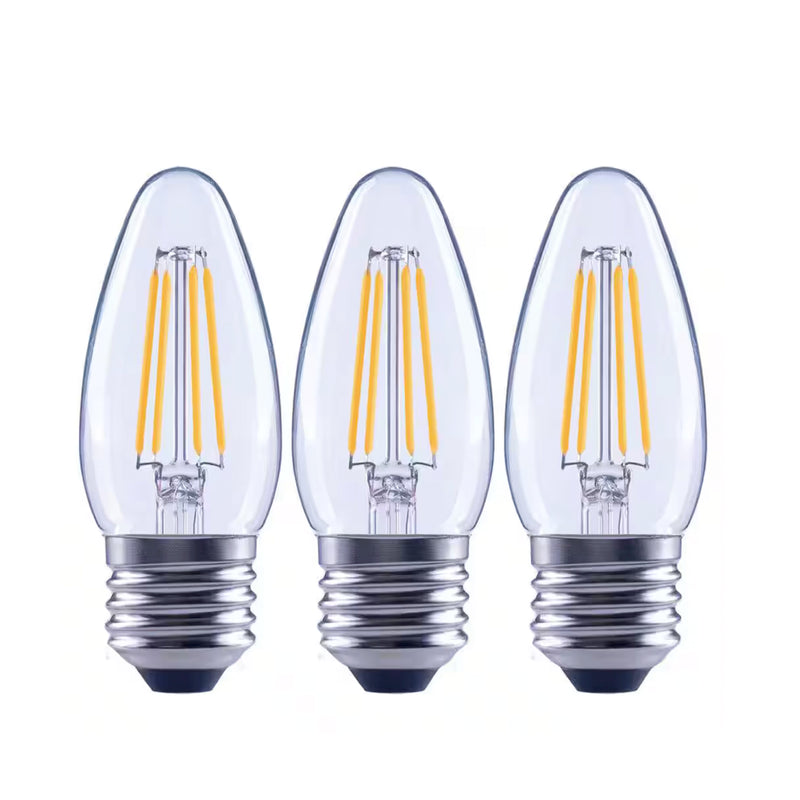 Foco LED Vintage Edison EcoSmart FG-04191 B11 Dimerizable Base Mediana Luz Día (3 piezas)