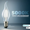Foco LED Vintage Edison EcoSmart FG-04189 B11 E12 Dimmable Luz Día (3 Pack) 1006265438