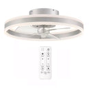 Preen 20 in. Integrated LED Indoor Silver Ceiling Fan with CCT (1008624858)