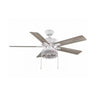 HAMPTON BAY 56056 52" Ventilador de Techo LED Ceylon Blanco Mate para Interior/Exterior | MiOfertas
