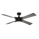 Fortra 56 in. Matte Black Indoor Ceiling Fan with Remote Control (1008285620)