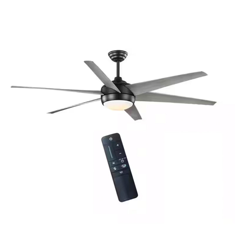 HOME DECORATORS COLLECTION 68004 68" Ventilador de Techo LED Negro Mate con Control Remoto | MiOfertas