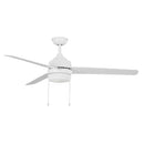 Carrington II 60 in. LED Indoor/Outdoor White Ceiling Fan with Light (1006106568)