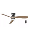 Hampton Bay AK396H-MBK 52" Ventilador de Techo Halwin Negro Mate LED con Control Remoto | MiOfertas